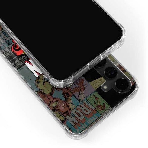 Marvel Classic Comics Iron Man Action Vintage Galaxy S24 Plus Clear Case